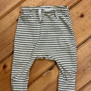 Striped brown and White Baby Pants